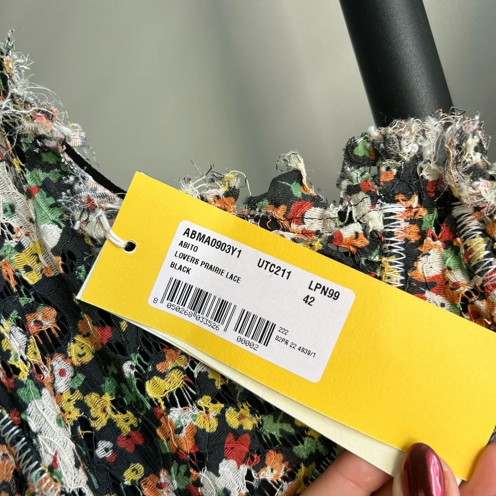 Marni floral cross stitch Maxi Gown Dress - Picture 11 of 11